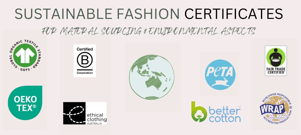 Sustainable Fashion Certifications.  Making sense of ethical fashion through certifications