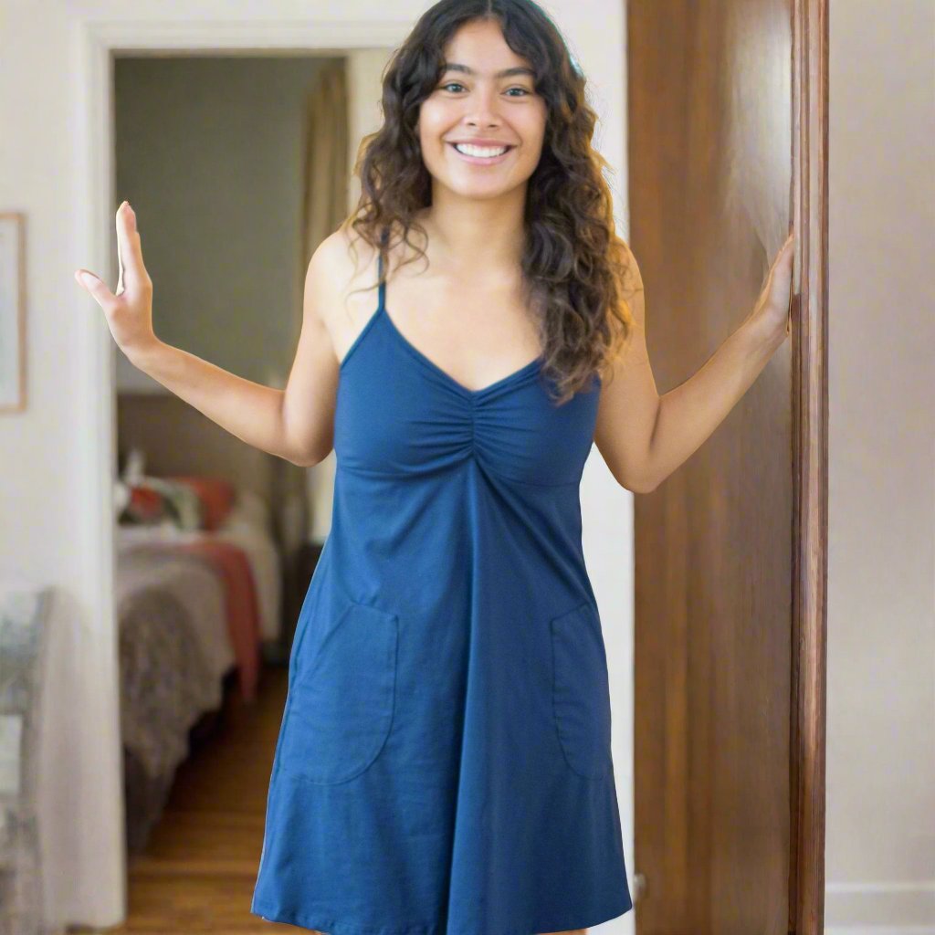 Kylie Cami Dress with External Pockets - BJ's PJs Style Society Marketplace