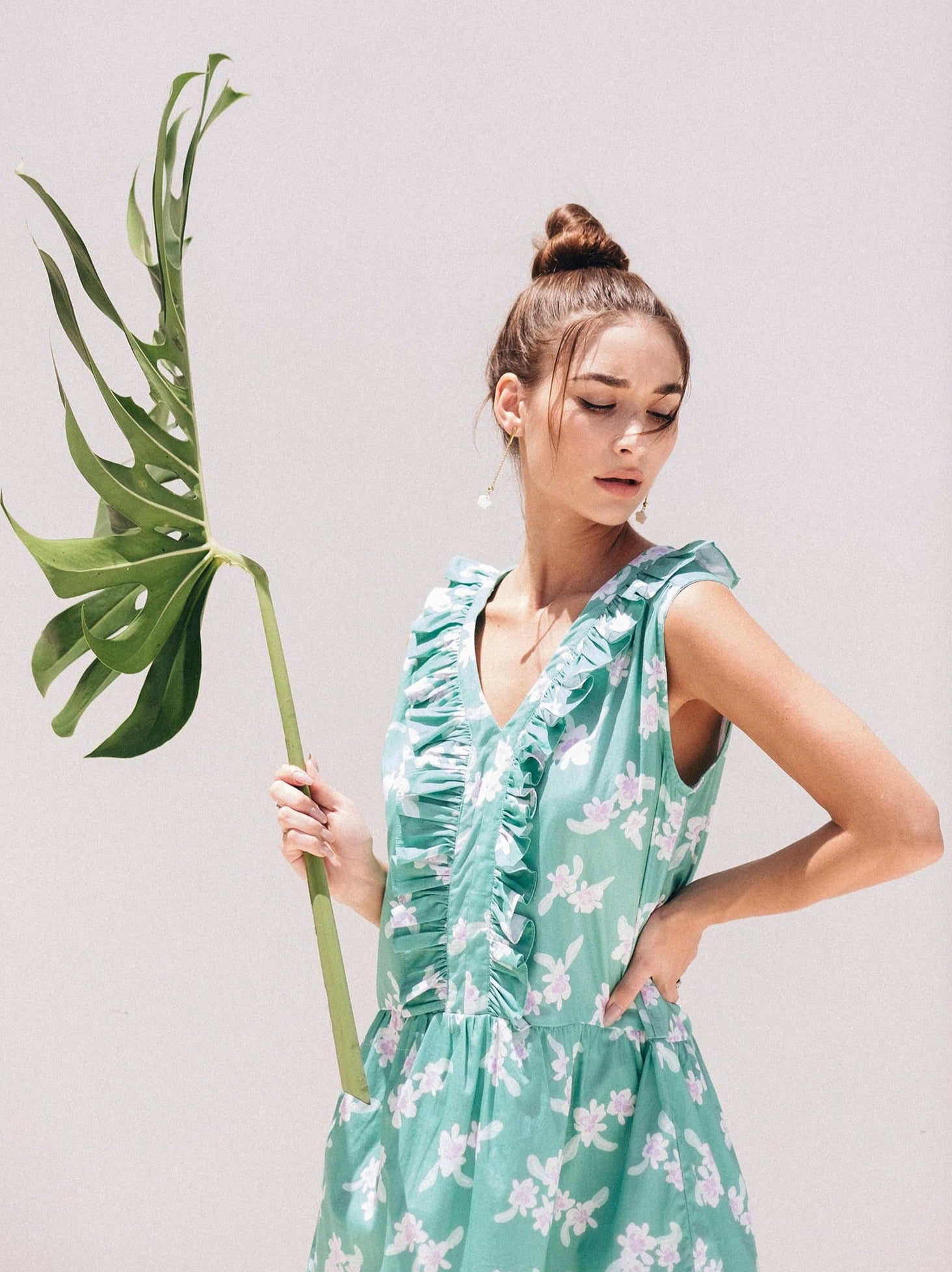 Me+LIA Lea Dress in Green Pistachio Orchid Style Society Marketplace