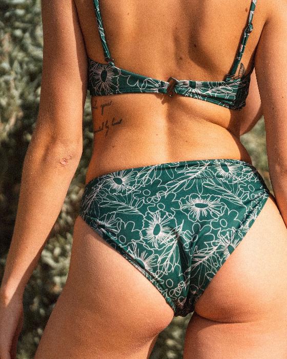 Lucy Green Floral Bikini Bottoms