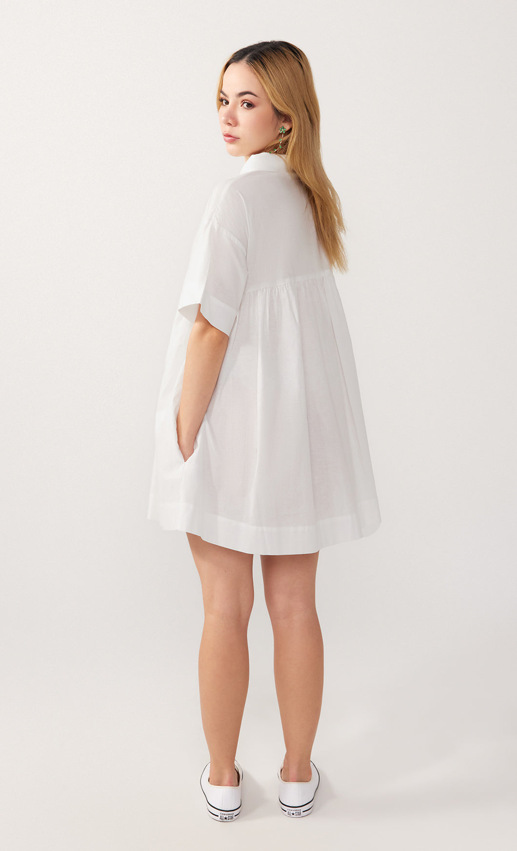 White Verity Shirt Dress