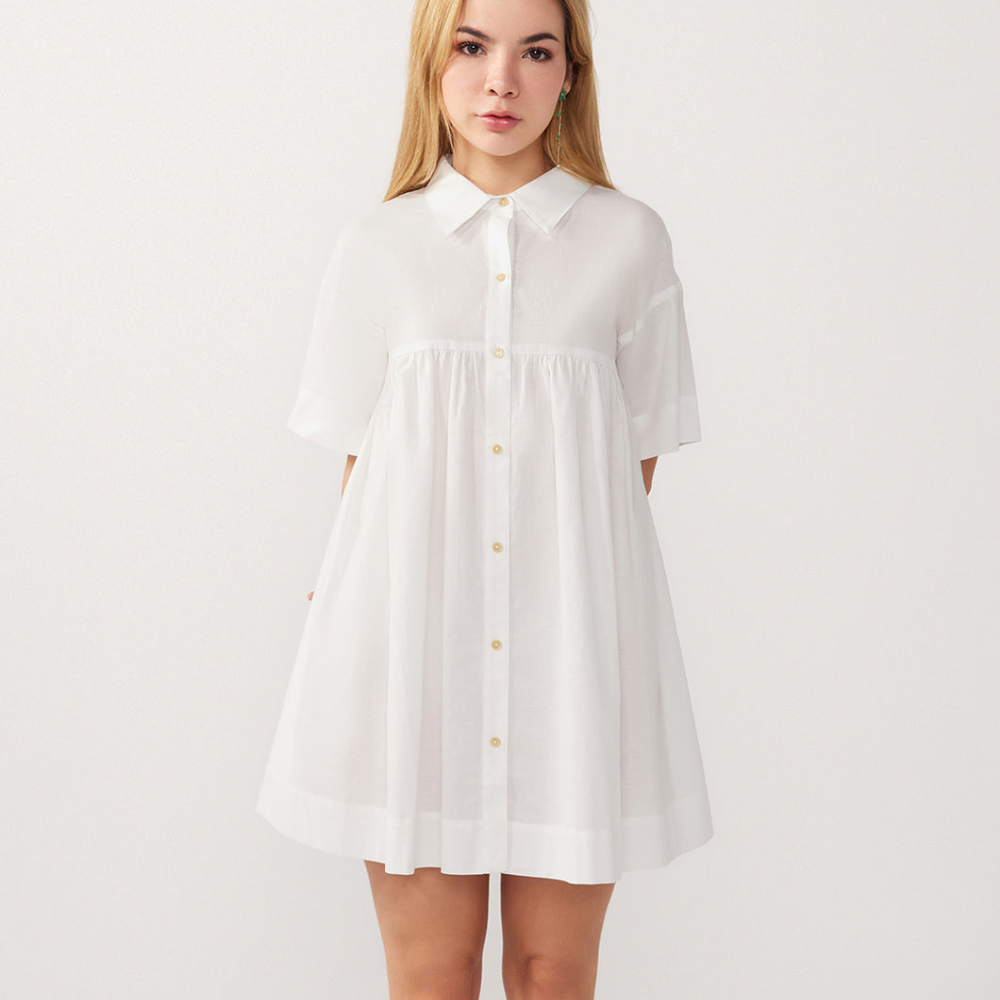 White_Organic_cotton_Shirt_Dress for Petities