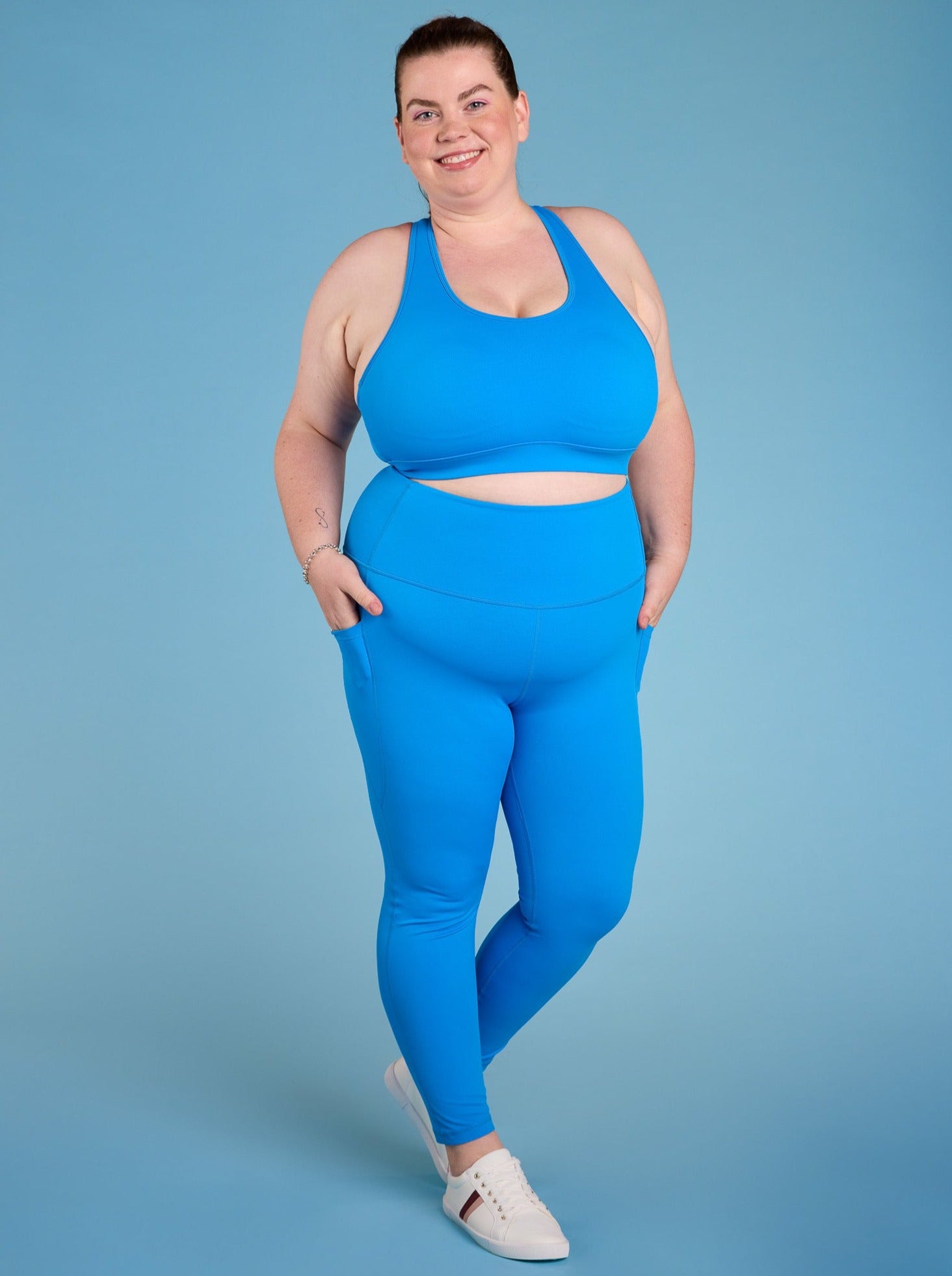 Mama Movement Activewear Recycle PET Cobalt Blue Everyday Legging  XXXL at Style Society Marketplace