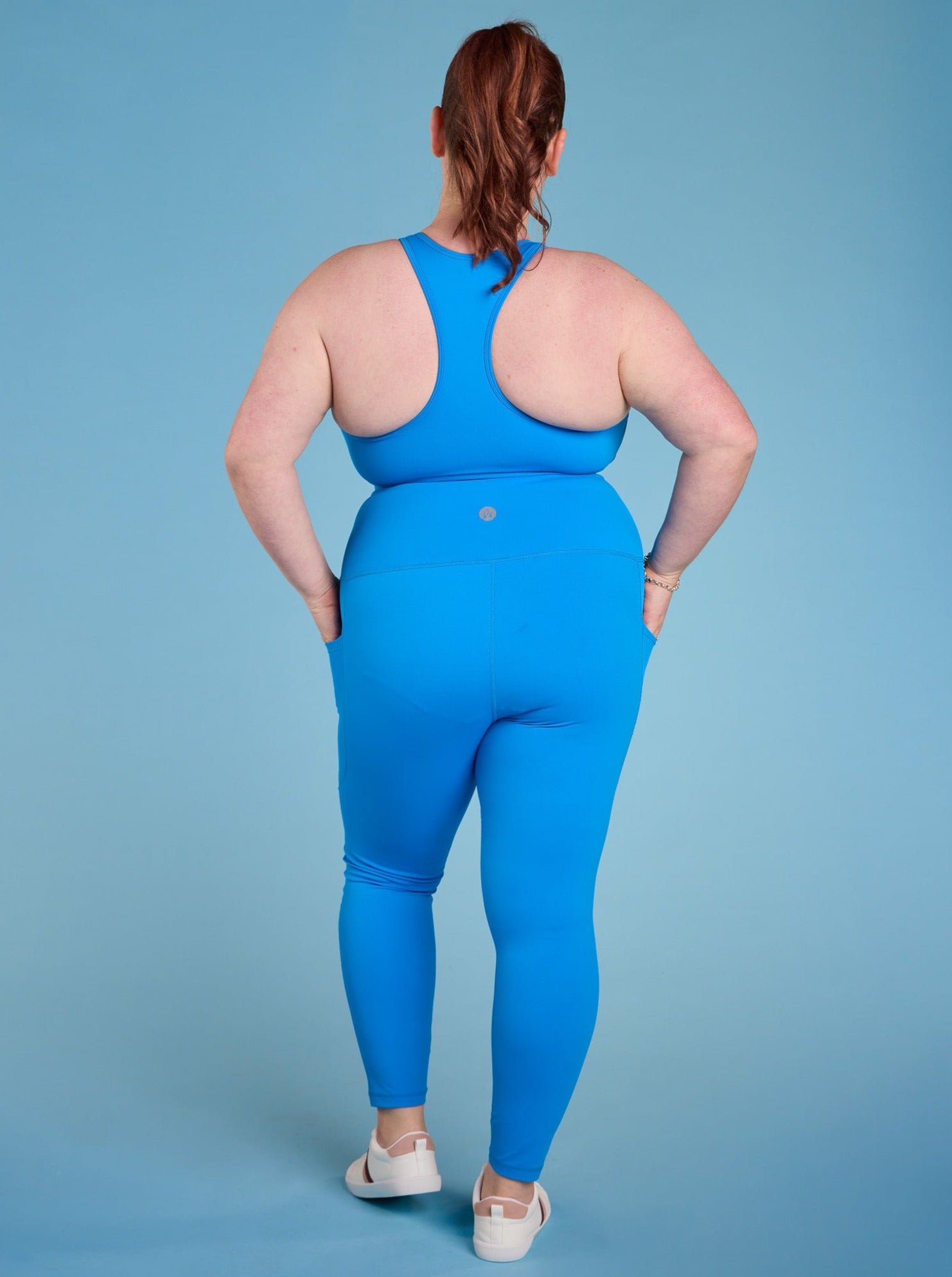 Mama Movement Activewear Recycle PET Cobalt Blue Everyday Legging XS to XXXL at Style Society Marketplace