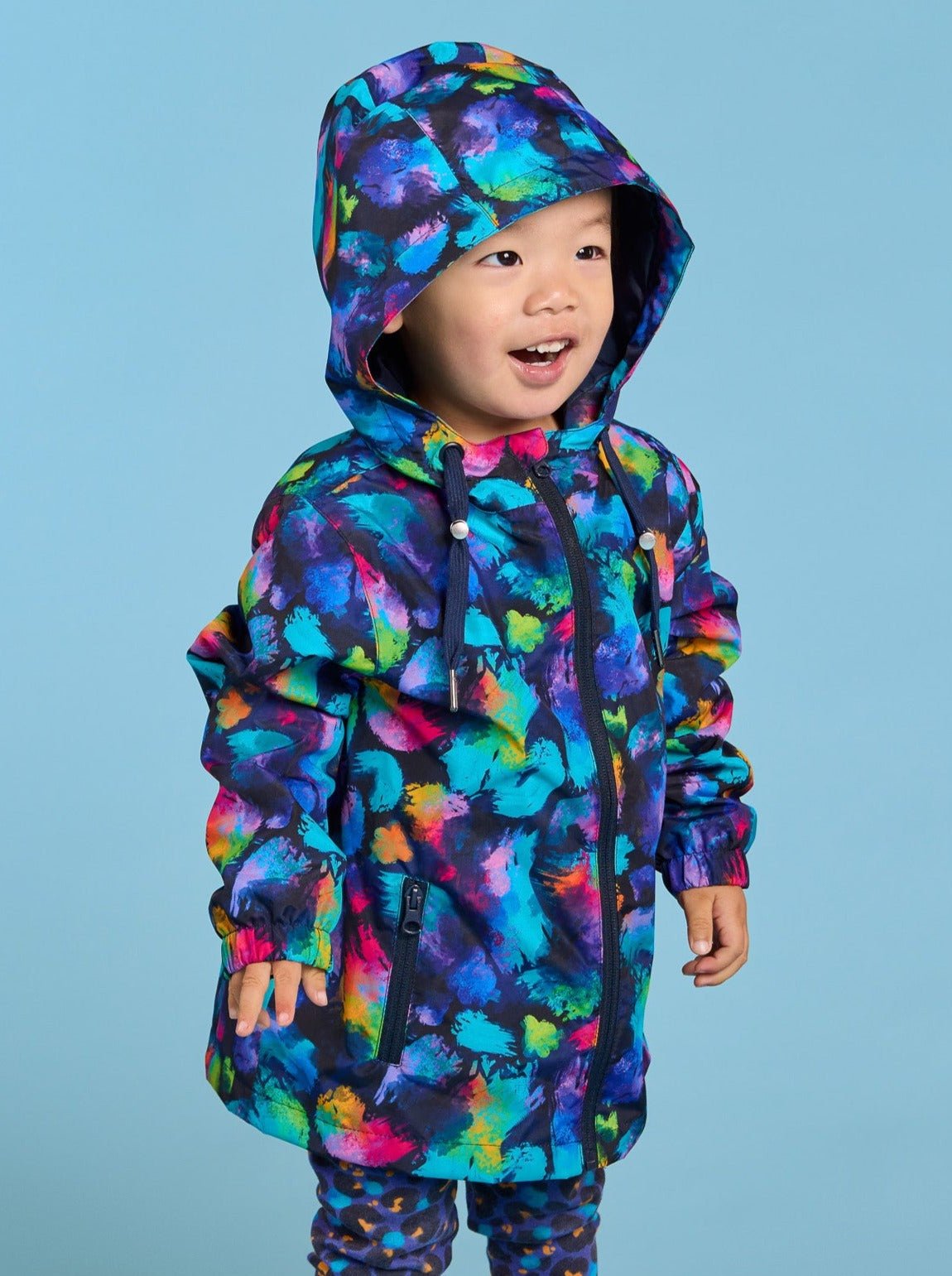 Kids Rainbow Splatter Raincoat - Style Society Marketplace